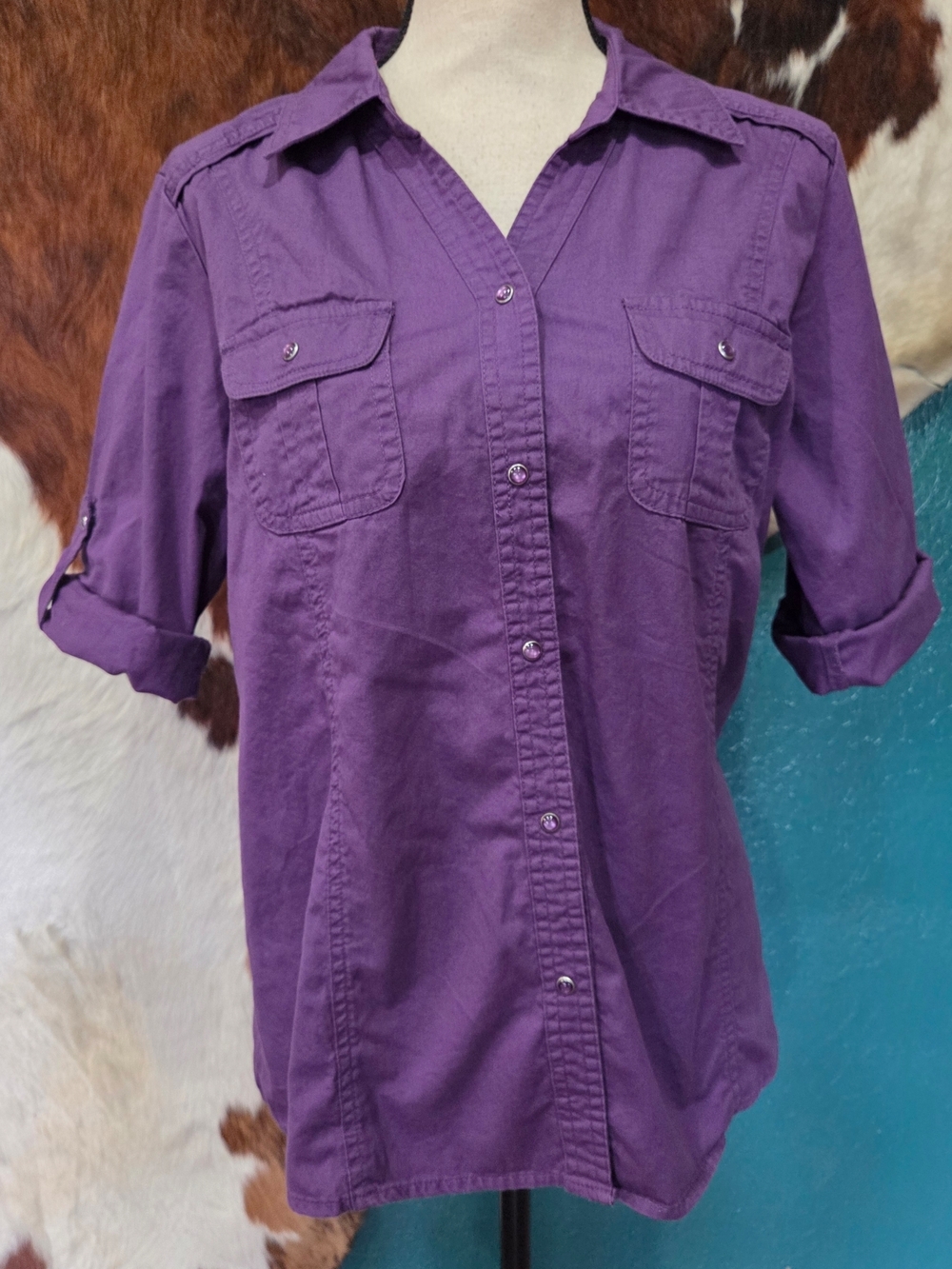 Bit & Bridle Deep Purple Shirt